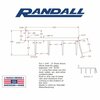 Randall VINLY DOOR BTM 1 3/4In.- 2In. THICK DOORS 3 FT P-12-T